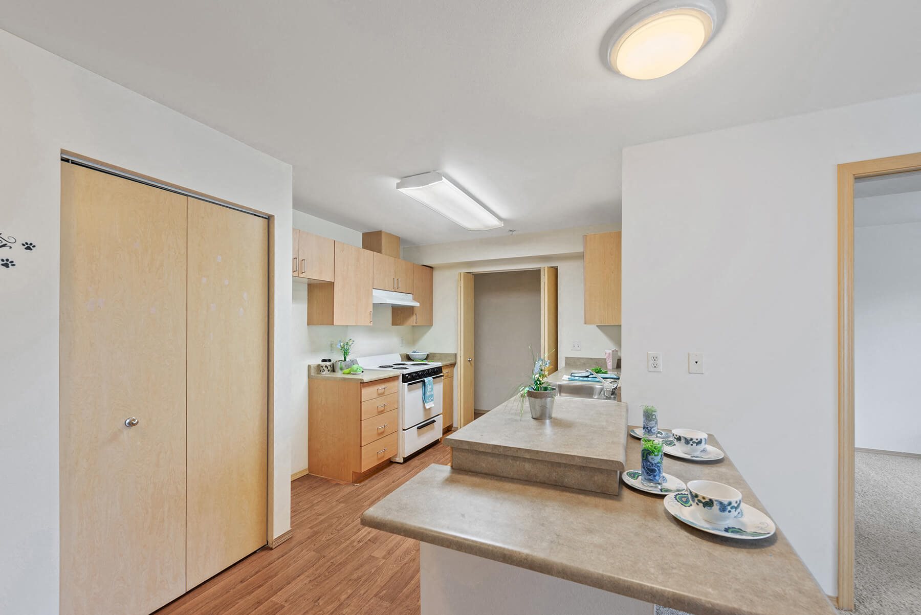 Kitchen at Washington Terance Apartments in Seattle WA